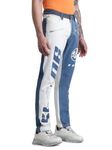 JACK & JONES Men Colour Blocked Cotton Slim Fit Low Rise White Jeans