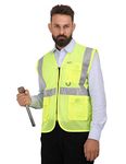 Club Twenty One Workwear Men's Polyester Reflective Safety Jacket (RV-1001)