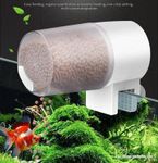 TAH Aquarium Auto Fish Feeder DA 08 for Fish Tank Accessories Aquarium (White Color)