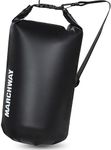 MARCHWAY Floating Waterproof Dry Bag Backpack 5L/10L/20L/30L/40L, Roll Top Dry Sack for Kayaking Rafting Boating Swimming Camping Hiking Beach Fishing Backpacking Mountaineering Paddling (Black, 10L)