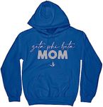 BBGreek Zeta Phi Beta Sorority Paraphernalia - Zeta Phi Beta Mom - Hooded Sweatshirt (Hoodie) - Collection, Royal, 4X-Large