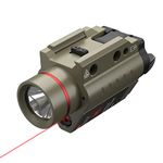 Feyachi Red/Green Laser Flashlight Combo 200 Lumen Weapon Light with Picatinny Rail Mount