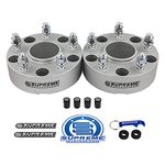 Supreme Suspensions - 2pc Set of 1.5" Hub Centric Wheel Spacers for 2012-2018 Dodge Ram 1500 2WD/4WD - 5x139.7mm Bolt Pattern M14x1.5 Studs 77.8mm Center Bore (Silver)