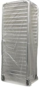 FSE Disposable Commercial Grade Sheet Pan/Bun Pan Rack Covers, 20.25" W x 26" D x 69" H, Clear, 50 Count