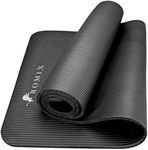 ROMIX Yoga Mat thick 15 MM Foam Exercise Mat 180x60x1cm Non Slip Gym Mat with Carry Bag and Strap, Workout Mat, Yoga Mats for Women Men Pilates mat Gymnastics Meditation Home Outdoor