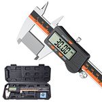 Digital Vernier Caliper, Preciva 150mm Electronic Micrometer Vernier Caliper, Measuring Tools Caliper Gauge with Mm/Inch Conversion High Precision