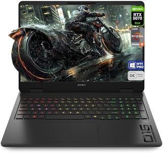 HP Omen 16 Gaming Laptop, AMD Ryzen 9 8940HX, 32 GB DDR5 RAM, 1 TB PCIe SSD, 16" FHD (1920x1200) IPS 144Hz Display, Nvidia Geforce RTX 5070, Deutsches Tastatur, Windows 11 Pro, Shadow Black