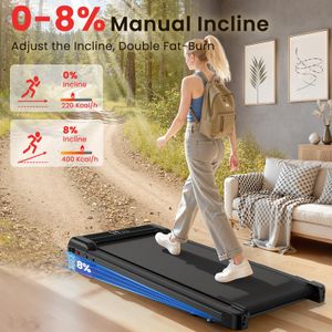 HomeFitnessCode Walking Pad Treadmill – Compact Foldable Electric