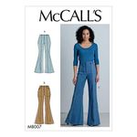 McCall's Pattern Company Women's Bell Bottom Pants Sewing Patterns, Sizes 6-14 White