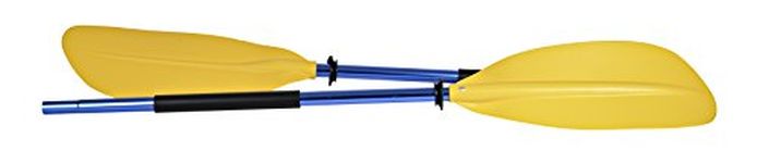 H2o Kayaks Asymmetrical 220 cm Paddle Yellow Blade and Blue Shaft