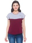 AV2 Women's Maternity Regular Fit Top (8009Exl_Maroon_X-Large)