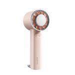 Gaiatop Mini Portable Fan, Powerful Handheld Fan, 3 Speed Strong Wind Personal Small Desk Fan with Ice Cooling Refrigerating Pad for Quick Cooling, Rechargeable USB Fan for Indoor Outdoor Use (Pink)