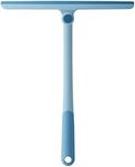 P-Plus International Shower Squeegee with Silicone Non-Slip Handle 10.6 Inch Blade All-Purpose Heavy-Duty Window Squeegee for Shower Glass Doors, Bathroom Squeegee for Shower(Blue, Set of 1)