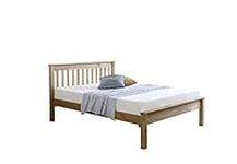 5ft King Size Solid Pine Wooden Bed Bedstead - Waxed Pine (Made from Brazilian Sustainable Pine)