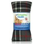 Amazing Health Hot and Cold Pack Cotton Tartan Wheat Bags - Unscented (Grey Tartan)