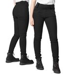 Bikers Gear Protective Motorbike Legging - Motorcycle Leggins for Women Breathable, Elastic, Slim Fit Biker Leggins Womens with Removable Ce Armour Black