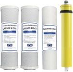 Watts Replacement Water Filters for WP-4V Reverse Osmosis System w/ 50 GPD Membrane 560018