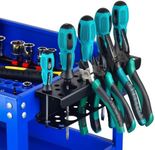 ULIBERMAGNET Magnetic Screwdriver Holder Rack,Heavy Duty Magnetic Tool Holder,Pliers Organizer Rack for Screwdriver, Plier, Shears,Magnetic Mount Tools Rack for Garage,Tool Cart,Pegboards,Workbench