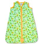 TuddyBuddy 100% Cotton Wearable Blanket Sleeping Bag for Baby | Ideal for Babies & Kids Hypoallergenic Fabrics | Pack of 2 - Green AOP, 6-12 Months