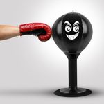 Ramley Products® Punching Ball for Stress Relief – Heavy-Duty Reflex Boxing Bag with Suction Base | Adjustable Speed Bag for Office, Home, or Gym Training | Fun Stress Buster Gift for Adults & Kids