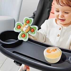 Fulasun Stroller Snack Tray with Cup Holder Universal Stroller Food Tray Removable Baby Snack Tray with Adjustable Buckle and Hooks Reusable Stroller Snacks Holder for Strollers