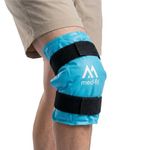 Med-Fit Ice Pack, Reusable Gel Ice Wrap for Knee Pain Relief, Cold Compress Therapy for Leg Injuries, Swelling, Bruises & Sprains.