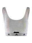 adidas Women's Scoop Bralette Bustier, White, L