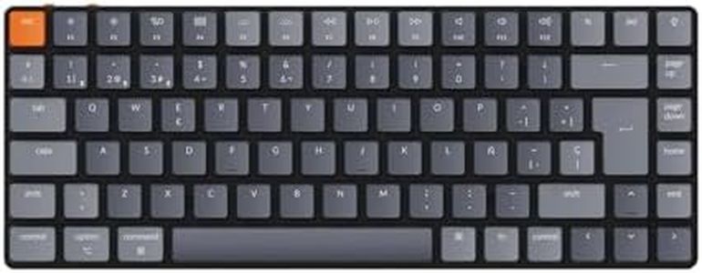 Keychron K3 Teclado Mecánico inalámbrico Ultra-Delgado, 75% Diseño Teclado Bluetooth/USB with RGB Backlight, Hot-swappable Low-Profile Keychron Optical Brown Switch para Mac Windows (ES Layout)