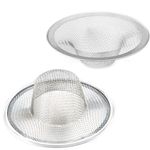 2 pcs Heavy Duty Stainless Steel Slop Basket Filter Trap, 2.75" Top / 1" Mesh Metal Sink Strainer,Perfect for Kitchen Sink/Bathroom Bathtub RV Wash Basin Floor Drain Balcony Drain Hole