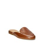 Lauren Ralph Lauren Women's Aliana Ii Burnished Leather Mule, Deep Saddle Tan/Vanilla, 5.5 UK