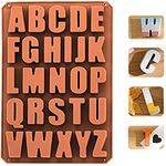 Ochtend ® Silicone Alphabets Shape Chocolate Mould Jelly Candy Mold | Cake Baking Mold | Bakeware Chocolate Moulds | Big A-Z Alphabets Chocolate Fondant Moulds (Pack of 1)