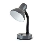 homelife for easy living 35w 'Classic' Flexi Desk Lamp with Versatile Flexible Neck - Integral On/Off Switch - Approx. 34cm Height - L958GR - Anthracite Grey