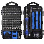 ORIA Precision Screwdriver Set, 120 in 1 Repair Tools Kit with 101 Bits, Mini Magnetic Screwdriver Set with Magnetic Pad, Aluminum Handle for Smartphone, Game Console, Tablet, PC, Glasses