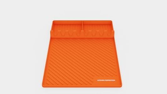 Kitchen perfection Silicone Griddle Tools Mat - Orange