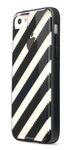 X-Doria Scene Plus Case Cover for iPhone 5/5S/SE - Black/White Stripes