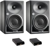 Neumann KH 120 MKII Active 5.25" 2-Way Studio Monitor (Anthracite, Pair) Bundle with 2X Auray IP-S Isolation Pad
