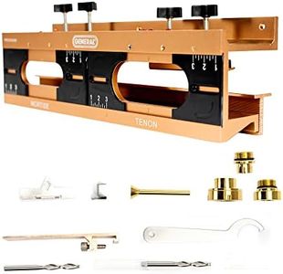 General Tools Mortise and Tenon Jig - Drill Template Set with Hollow Chisel Bit Attachment