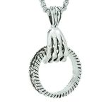 THE MEN THING CLAW HAND - Alloy Pendant with Stainless Steel 24inch Round Box Chain, European trending Style for Men & Boys