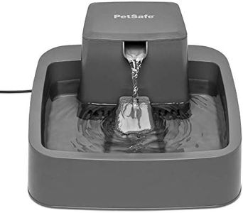 PetSafe Drinkwell Pet Fountain, Suitable for Small Dog and Cat Households, Easy-to-Clean Design, Filter Included, 1.8 litres