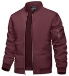 TACVASEN Men's Jacket-Lightweight Thin Sportwear Varsity Bomber Windbreaker Coat