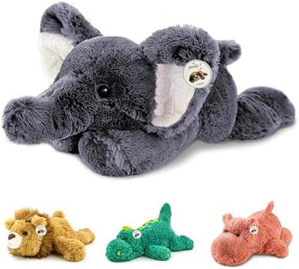 YOUBLEK 16" | 2 Pounds Gray Elephant Weighted Stuffed Animals,Sensory Comfort Plush Throw Pillow Toy,Kawaii Plushies Hugging Toy Gifts for Kids & Adults (Elephant, 16 inch 2 Pounds)