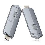 Wireless HDMI Transmitter and Receiver, Portable 4K Wireless HDMI Kit, Plug & Play, Support 2.4/5GHz for Streaming Video and Audio to Monitor from Laptop/PC