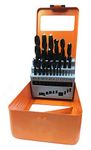 Harden 25Pcs Steel Straight Twist Drill Bit Set For Metal, Wood & Plastic Drilling - 610293