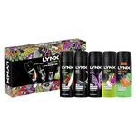 LYNX It's Game Time Bodyspray Fragrance Edition Gift Set 5x deodorant body spray gifts for him 5 piece