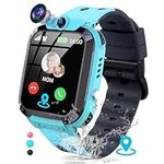 JUBUNRER Kids Smart Watch with GPS Tracker Smart Watch for Kids With Call Alarm Clock Puzzle Game HD Photo SOS Class Mode 3-12 Years Boys Girls Watch