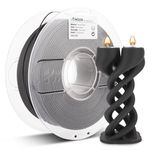 AMOLEN 3D Printer Filament, Ebony Black Wood PLA Filament 1.75mm, 3D Printing Filament with 20% Real Wood Fiber,1kg