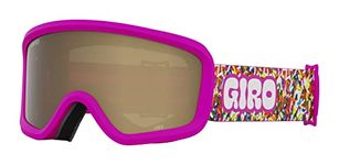 Giro Chico 2.0 Toddler Ski Goggles - Snowboard Goggles for Kids, Boys & Girls 2-4 - Pink Sprinkles Strap with Amber Rose Lens