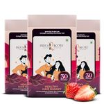 Indus Roots Biotin Hair Supplement | Helps Reduce Hair Fall & Frizz Control | High Potency Biotin, Zinc, Folate, Multivitamins | Gummies for Women & Men | Strawberry Flavour | 90 Day Pack