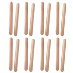 Tree2018 Classical Wood Claves, Musical Percussion Instrument,7.8 Inch Natural Hardwood Rhythm Sticks Better Than Drumsticks for Adults and Kids, 8 Pairs