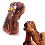 Beer Bottle Opener, Surcotto Thanos Gauntlet Glove Beer Bottle Opener for Any Avengers, Beer Wine Bottle Cap Remover Tool for Marvel Fans, Bar, Party, Beer Lovers